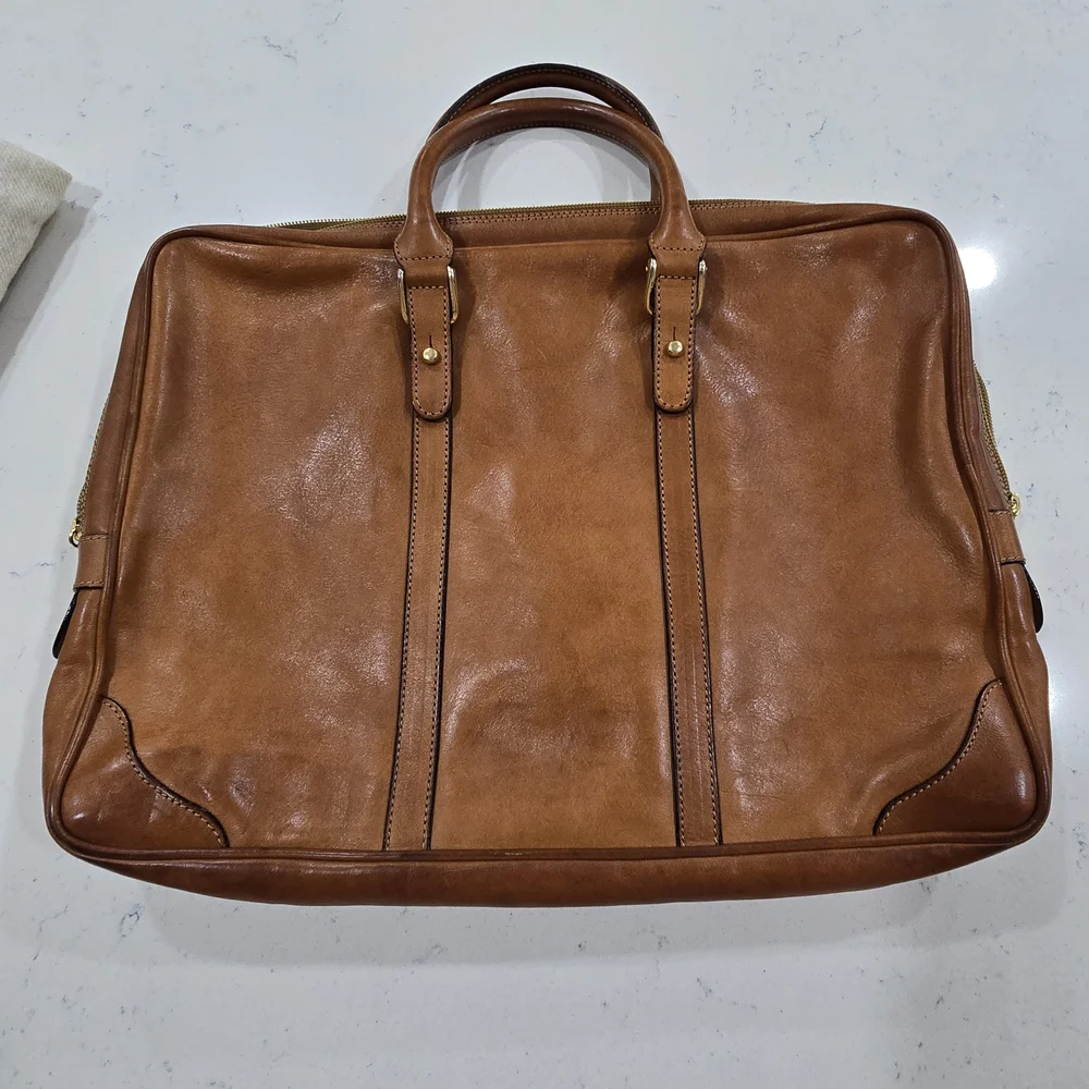 Barantani Leather Brief Case